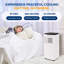 Climatiseur portatif à simple conduit SLACP803 Serenelife - capacité de 8 000 BTU (Ashrae) Unité de climatisation compacte pour la maison avec déshumidificateur intégré et modes de ventilation, avec ensemble de fixation pour fenêtre (blanc et noir)