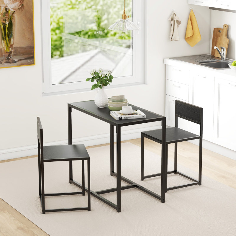 Dining Set, Black, Black