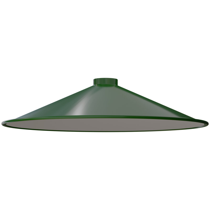 19.05cm H Metal Cone Lamp Shade ( Screw On ), Green