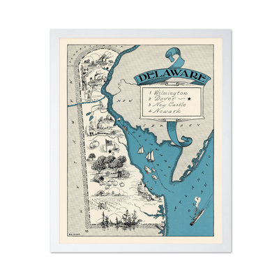 Delaware Pictorial Map