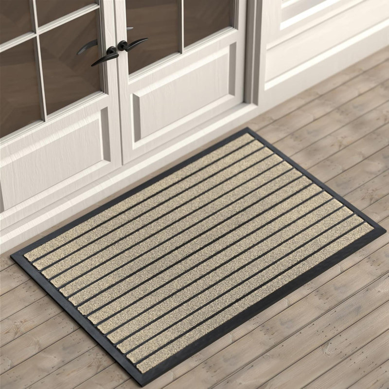 Tapis de porte Durable, Beige, L 32 po x L 47 po
