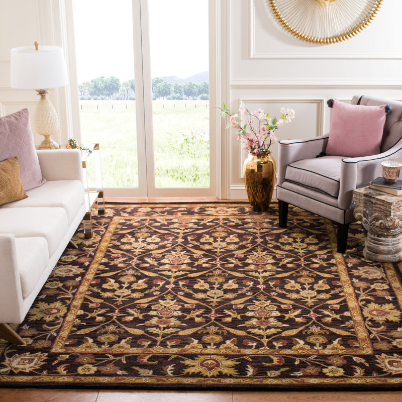 Tapis oriental en laine touffeté à la main Dunbar, Rectangle 7 pi 6 po x 9 pi 6 po