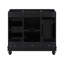 Meuble-lavabo noir 36 po (lavabo non inclus)