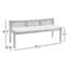 Banc rembourré Donner Cane-1111630973