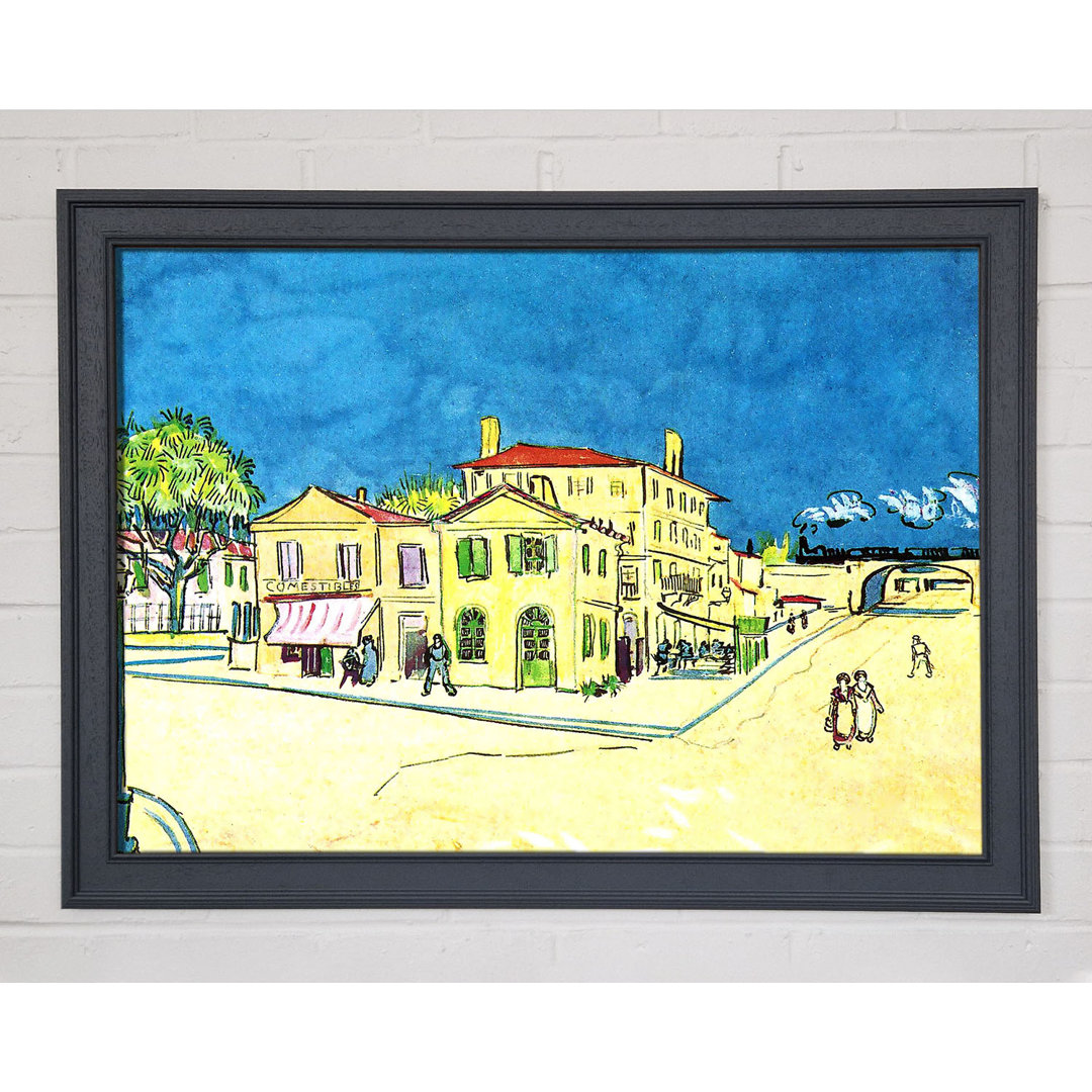 Gerahmtes Leinwandbild Van Gogh Study on Vincents House in Arles