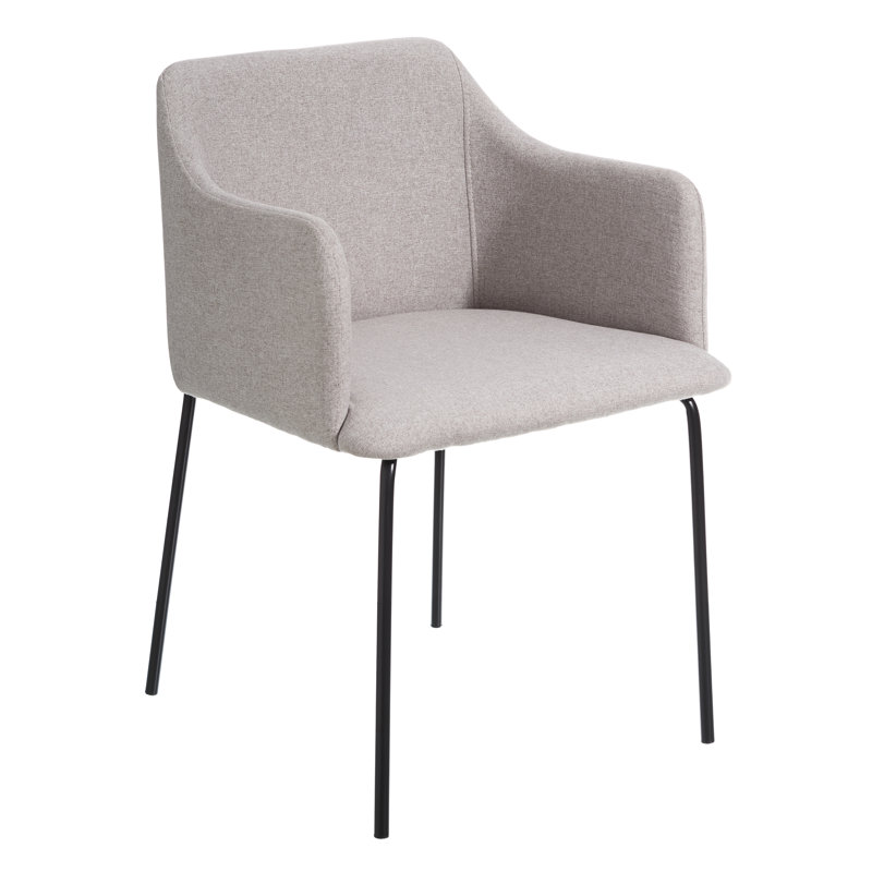 Amiriya 47cm H Polyester Blend Upholstered Metal Armchair