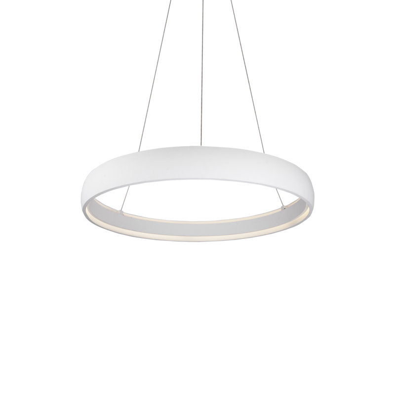 Halo 36" White Brushed Nickel LED Pendant Light
