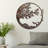 Hand-Painted Decorative Metal Wall Accessory, Antiquation Finish, 25.9 x 26.8 inches | Durable Metal Construction, Thickness: 0.06 inches | Unique Art Piece for Home Decor, Adds Character to Any Room