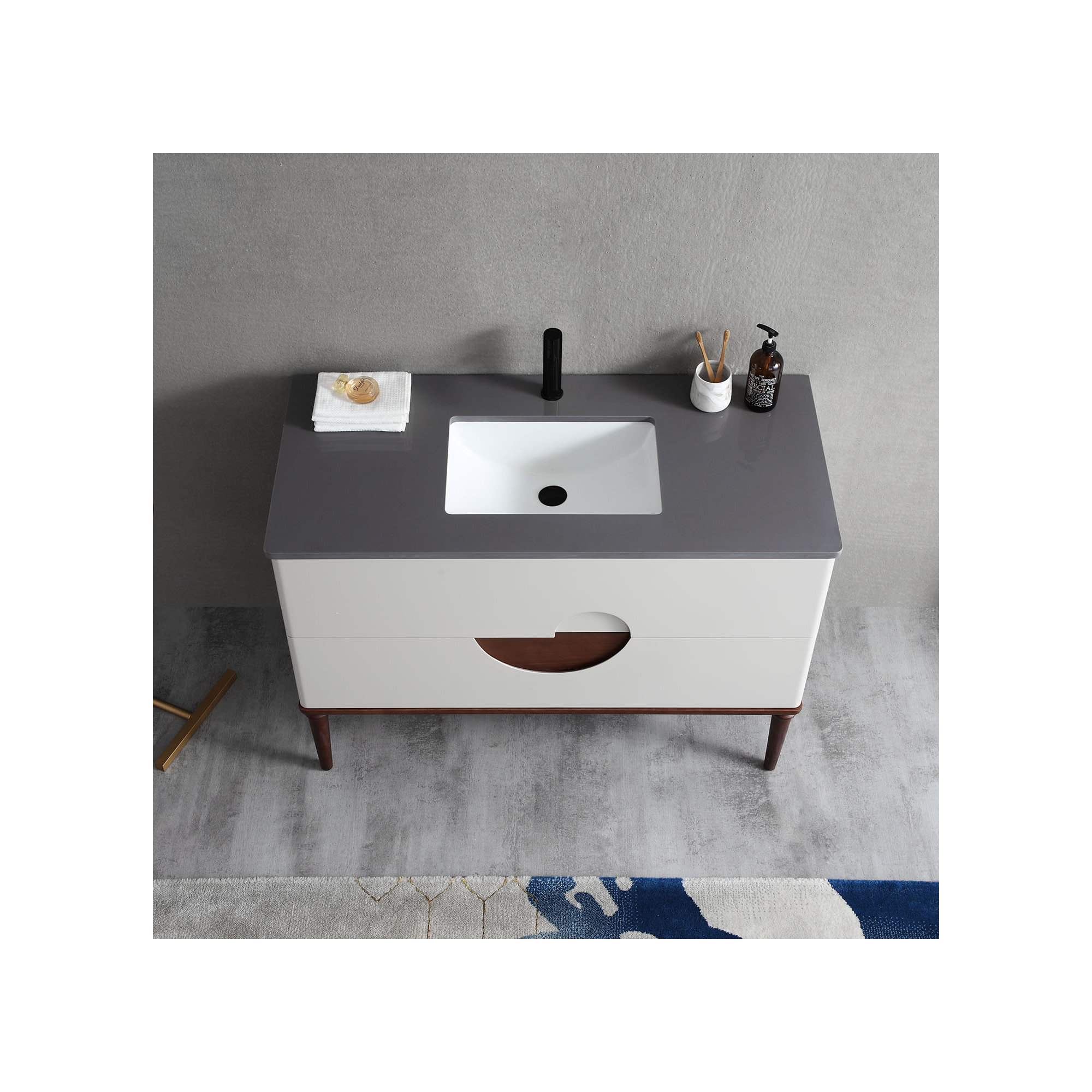 Kimber 48'' Single Bathroom Vanity, Beige