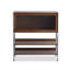 Vitrines en bois brun massif