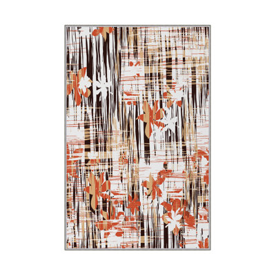 Premium Hall Carpet (3.3 x 6.6 ft), 100% Polyester, 0.4 in Pile Height | Antibacterial, Non-Slip PVC Dot Underside | Machine Washable, 3D Digital Printing | Ideal for Living Room, Bedroom, and Entryway Decor