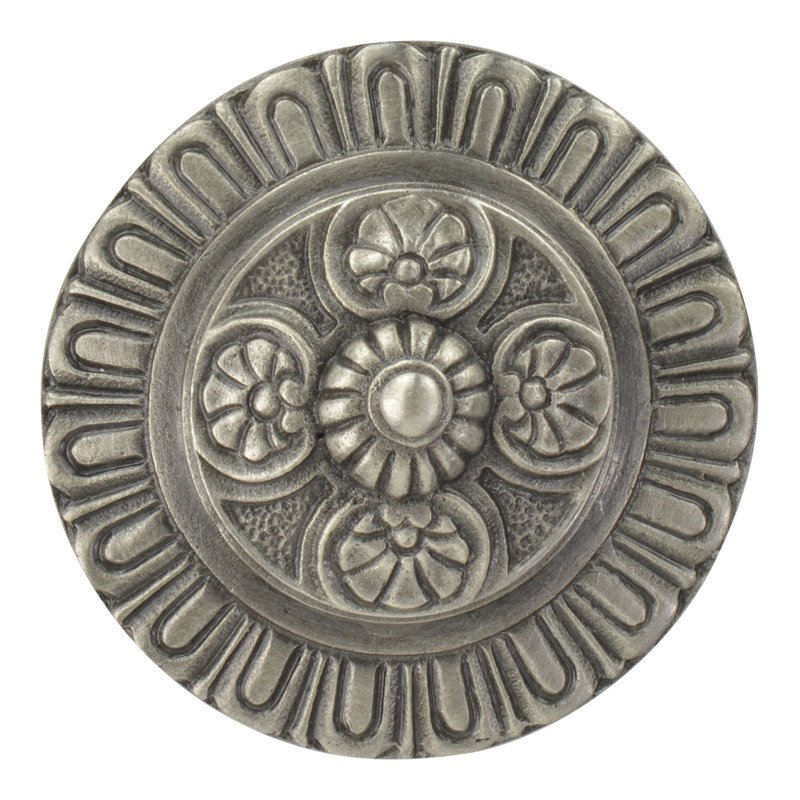 Kings Road Mushroom Knob, Antique Pewter