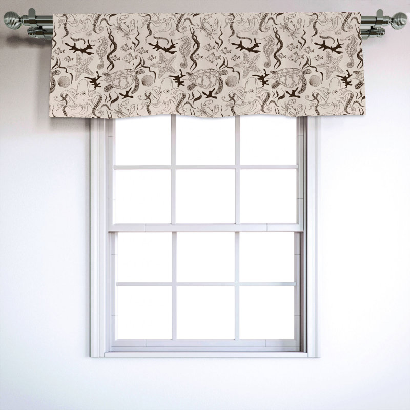Sateen Ruffled Window Valance
