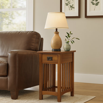 Mission Solid + Manufactured Wood Impeccable Side Table