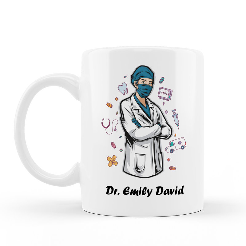 Porcelain Coffee Mug, Yes