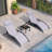 Gerania Outdoor 69.3" Long Reclining Chaise Lounge Set With Detachable Pillow And Table-1131670582