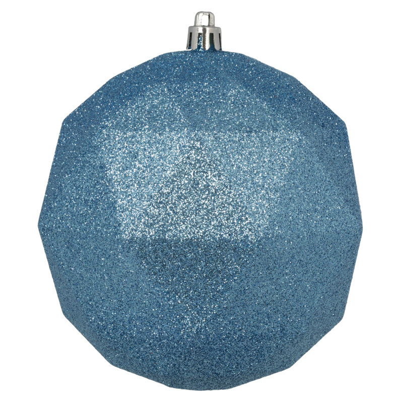 Ornement boule de Noël Holiday Décor, H 6 po x l 6 po x P 6 po, Pervenche