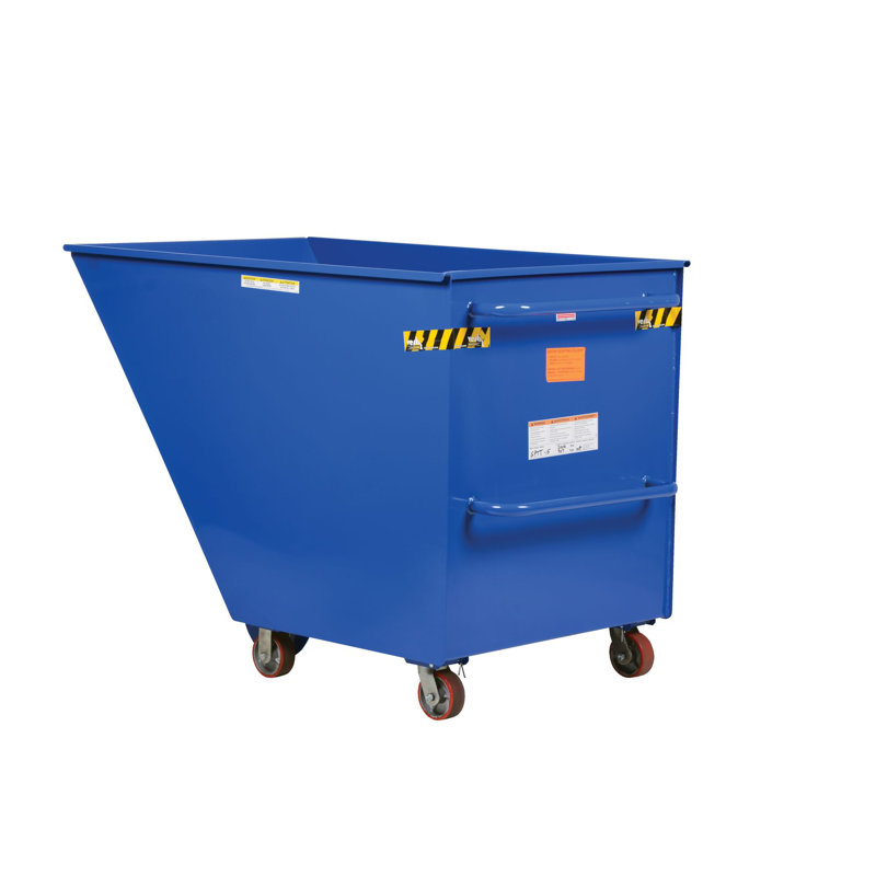 Camion basculant portatif en acier, H 46,19 po x l 38,25 po x P 65,25 po