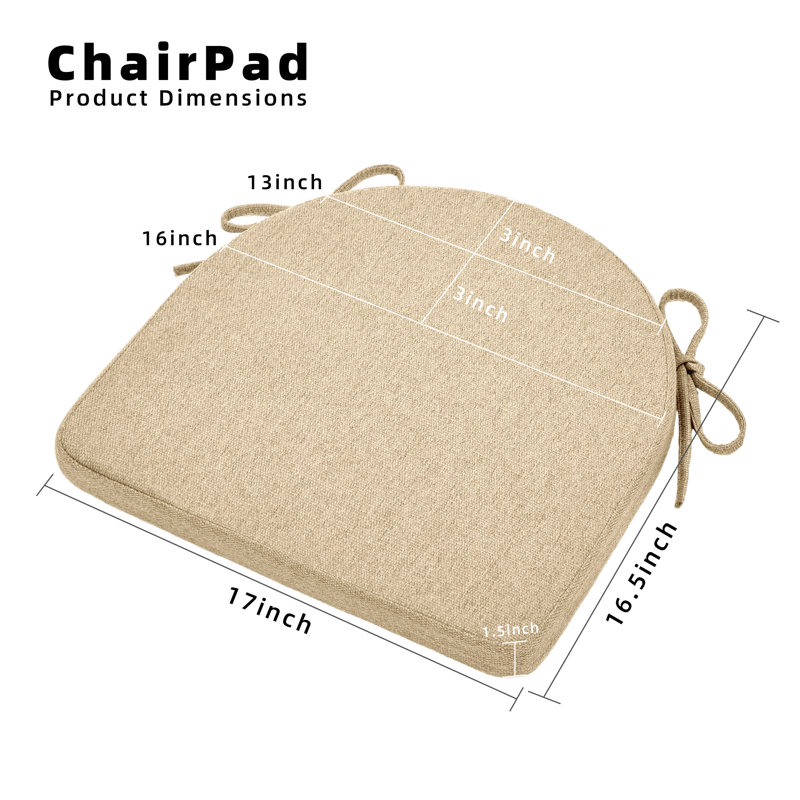 Coussin de chaise d'intérieur, Naturel