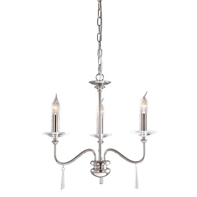 Duluth 3 - Light Candle Style Chandelier