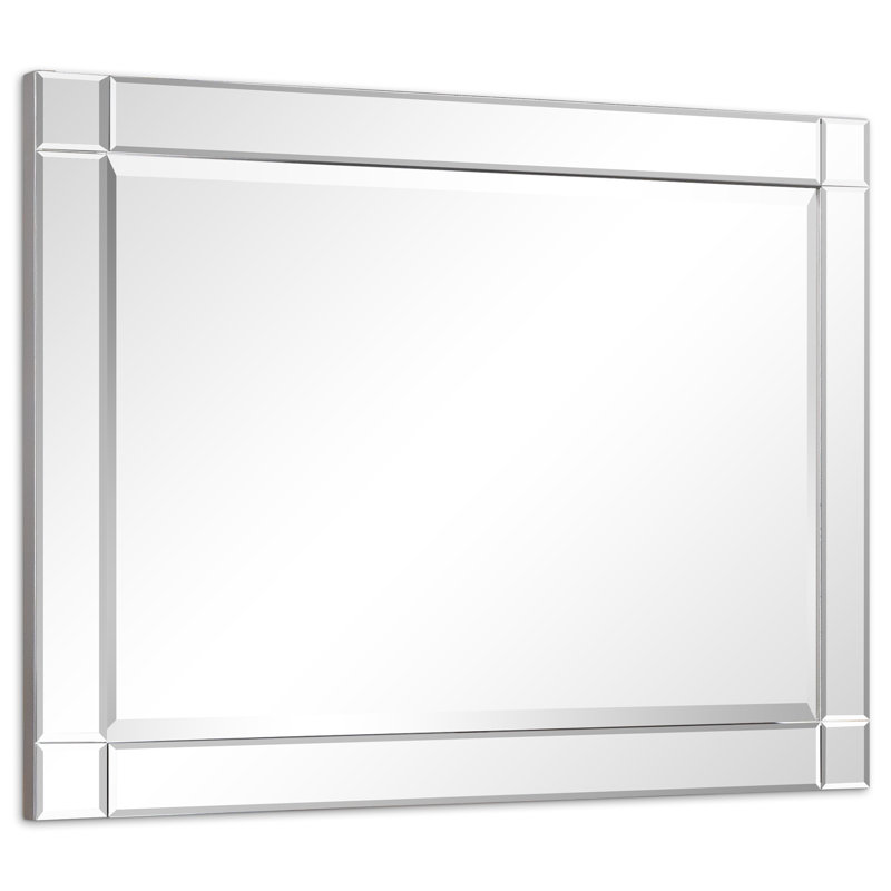 Norvin Solid Wood Rectangle Mirror, 30" x 40"