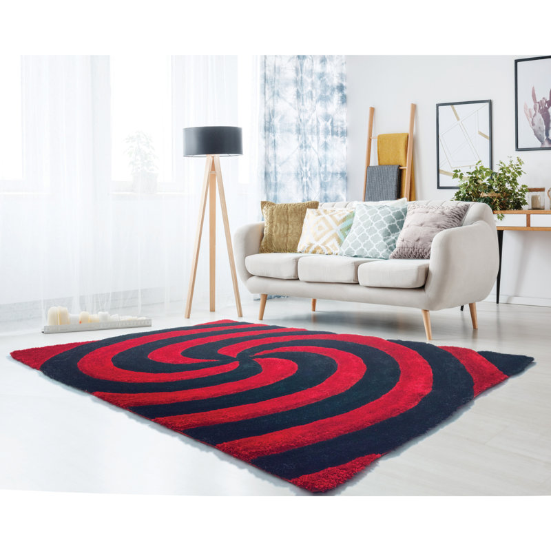 Fitts Abstract Indoor Rug, Rectangle 1'10" x 3'