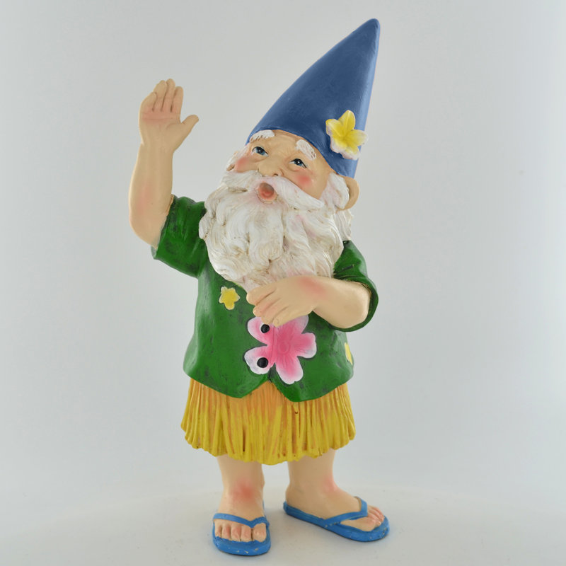 Hawaiian Garden Gnome Dancing