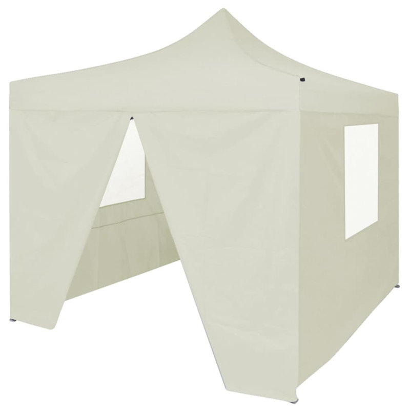3m x 3.15m Pop Up Gazebo, 300cm x 300cm, Cream