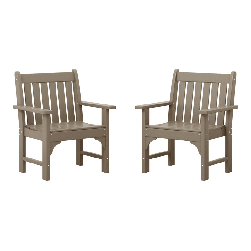 Laguna Poly Garden Arm Chair (Set Of 2), Tan