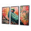«Blue and Pink Parrot Paradise III», art mural perroquet-228166378-228166377