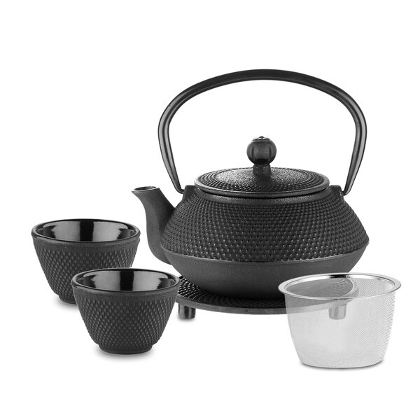 Cast Iron Teapot with Infuser, 40.6oz Tea Kettle for Stovetop Japanese
