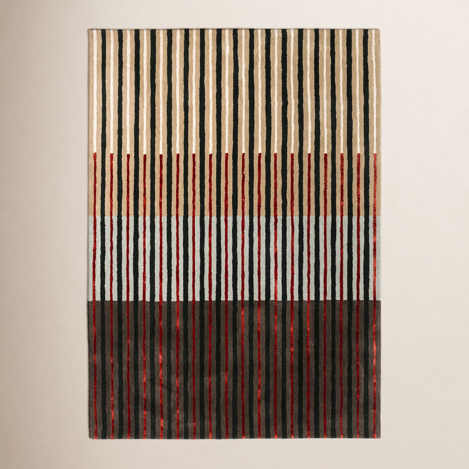 Decor Hand-Tufted Striped Rug, Rectangle 8'2'' x 11'6''