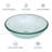16.7" Glass Circular Vessel Bathroom Sink with Pop-Up Drain-118628374
