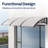 Door Awning Spliced Canopy Transpa..