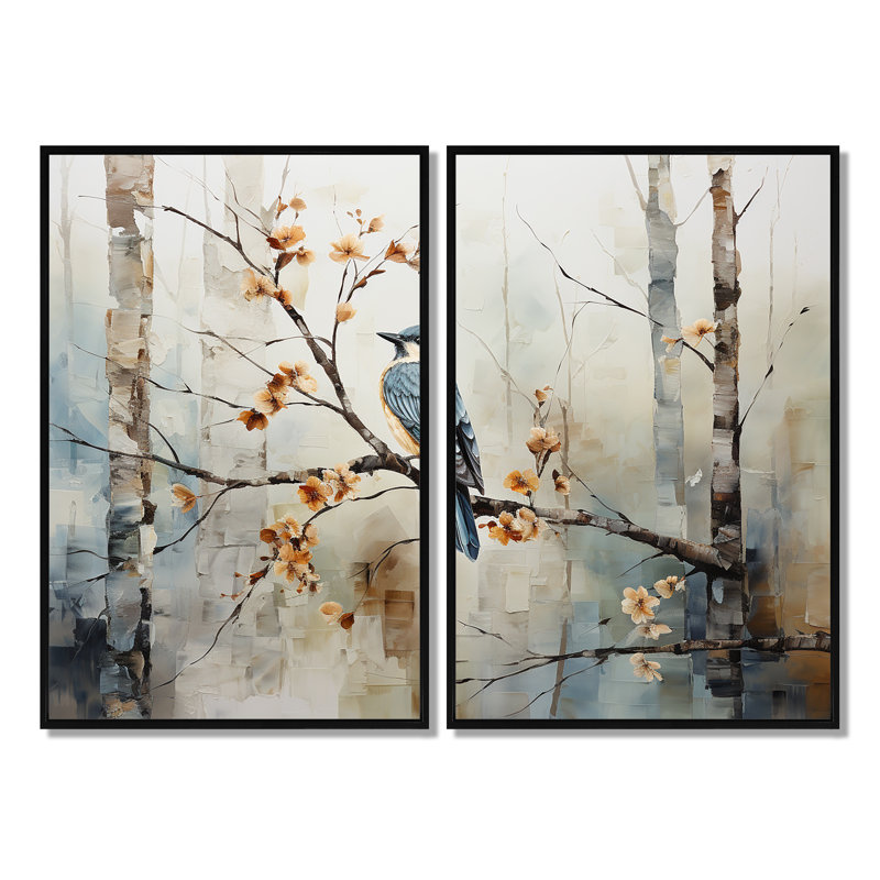 Emert - Art mural sur toile traditionnel, Black, 36" H x 48" W, Framed Print without Mat