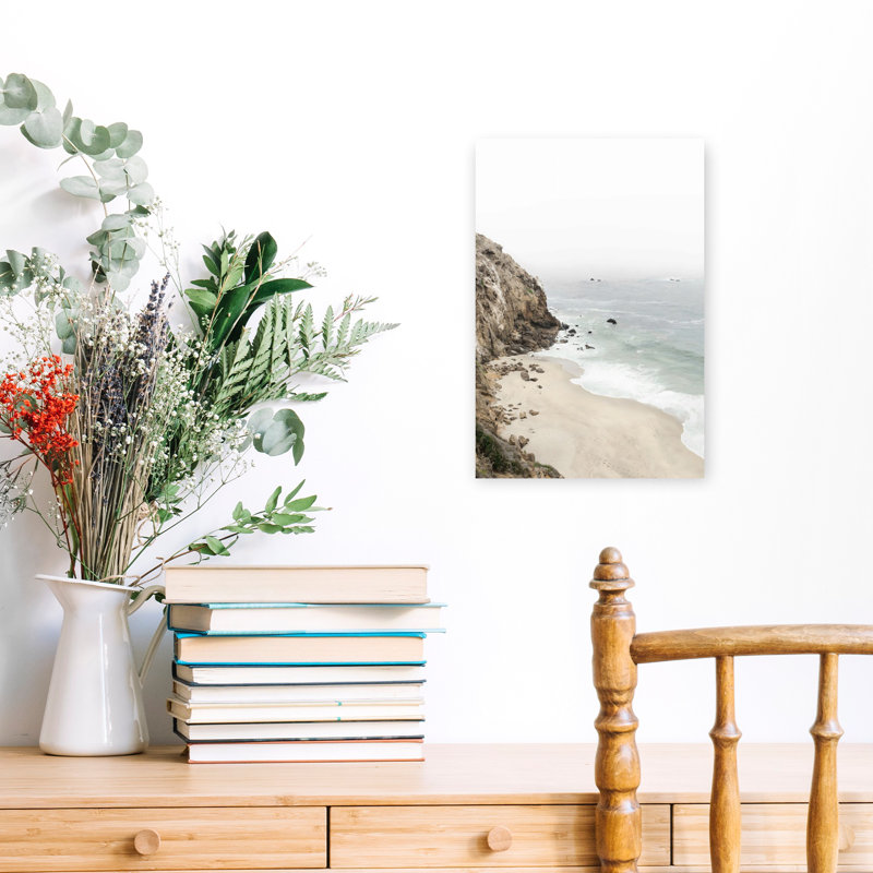 Art mural contemporain abstrait Big Sur Coast, H 18 po x l 12 po