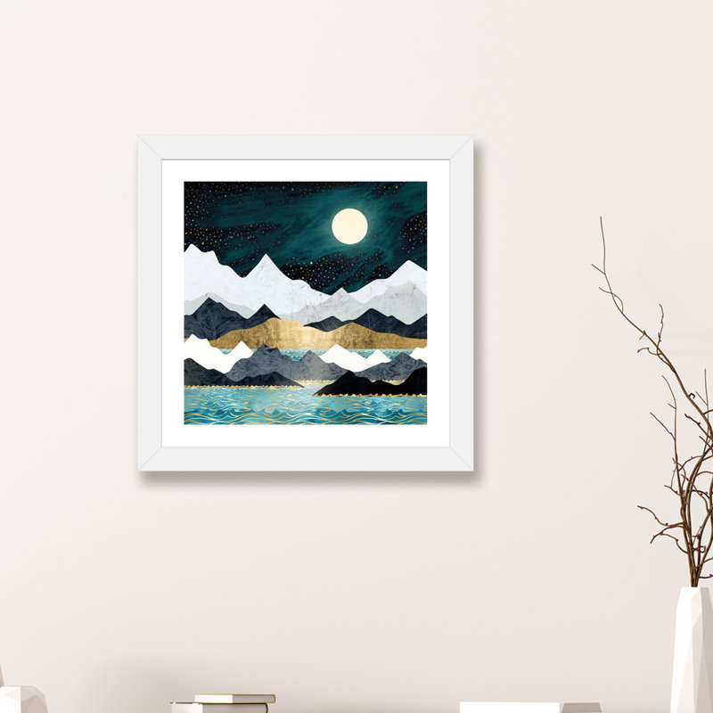 « ocean stars » par spacefrog designs-print, H 16 po x l 16 po x P 1 po, Papier avec cadre blanc