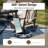 Aromola 4-Person Round Patio Dining Set with Swivel Chairs