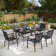 Argyri 6 - Person Metal Patio Dining Set with Square Table