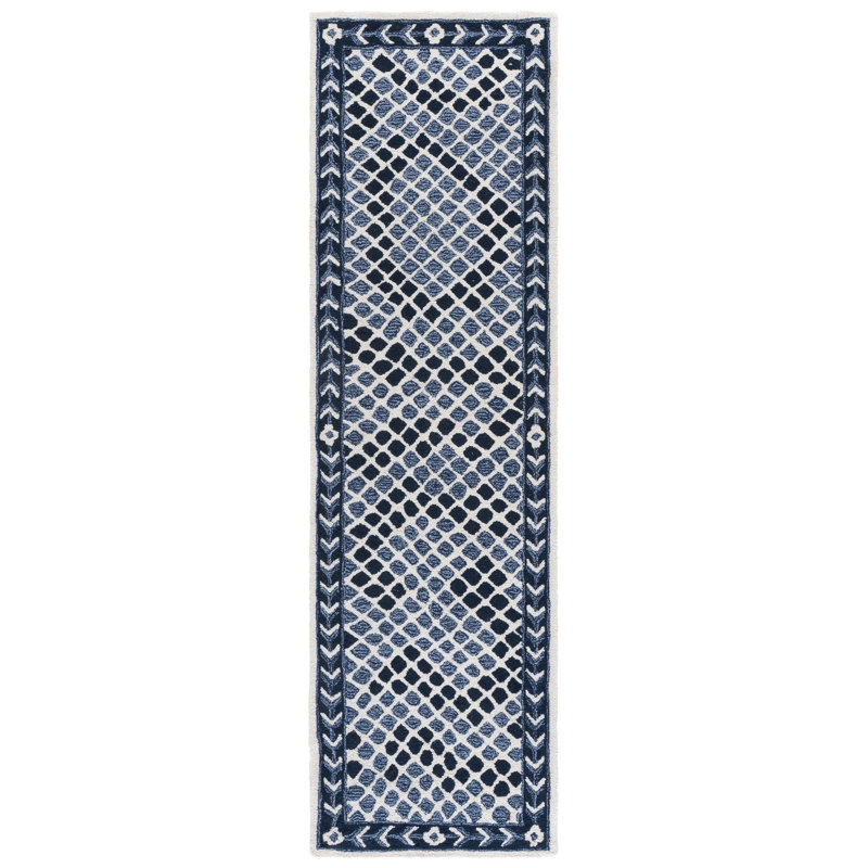 Metro 758 Hand Tufted Performance Geometric Rug, Runner 2'3" x 8'