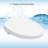 WoodBridge 1.28 Gallons GPF Elongated Floor Mounted One-Piece Toilet (Seat Included)