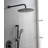 Shower System With Shower Head, Hand Shower, Slide Bar, Bodysprays, Shower Arm, Hose, Valve Trim, And Lever Handles-126529200