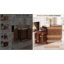Folding Drop Leaf Dining Table with 4 chairs, Space saving foldable kitchen table, fully assembled, movable wooden butterfly table-698951305-698951304