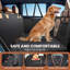 Housse de siège pour chien avec plateau de charge amovible, installation en 3 modes (hamac / camion / siège), imperméable et lavable à la machine pour les voitures, VUS - comprend un sac de rangement et une ceinture de sécurité