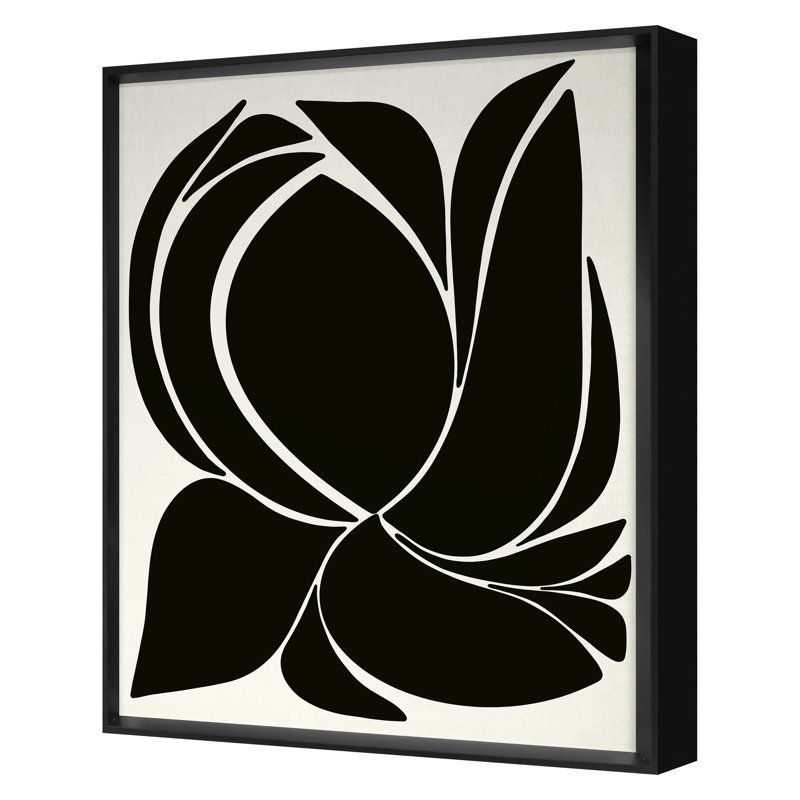 "Deep Floral 1" par Bock, Alicia, H 20 po x l 16 po, Noir