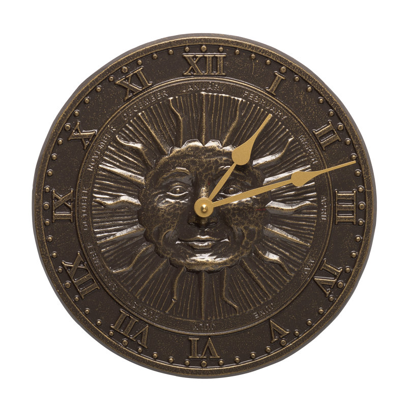 Horloge murale 12 po Sunface