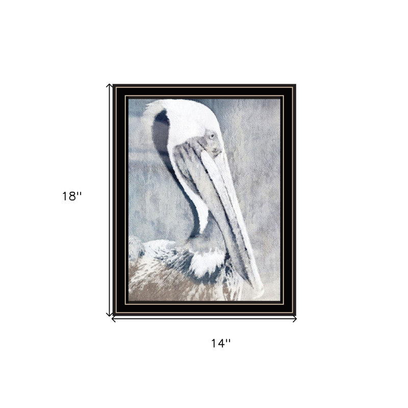 PELICAN Black Framed Print Wall Art