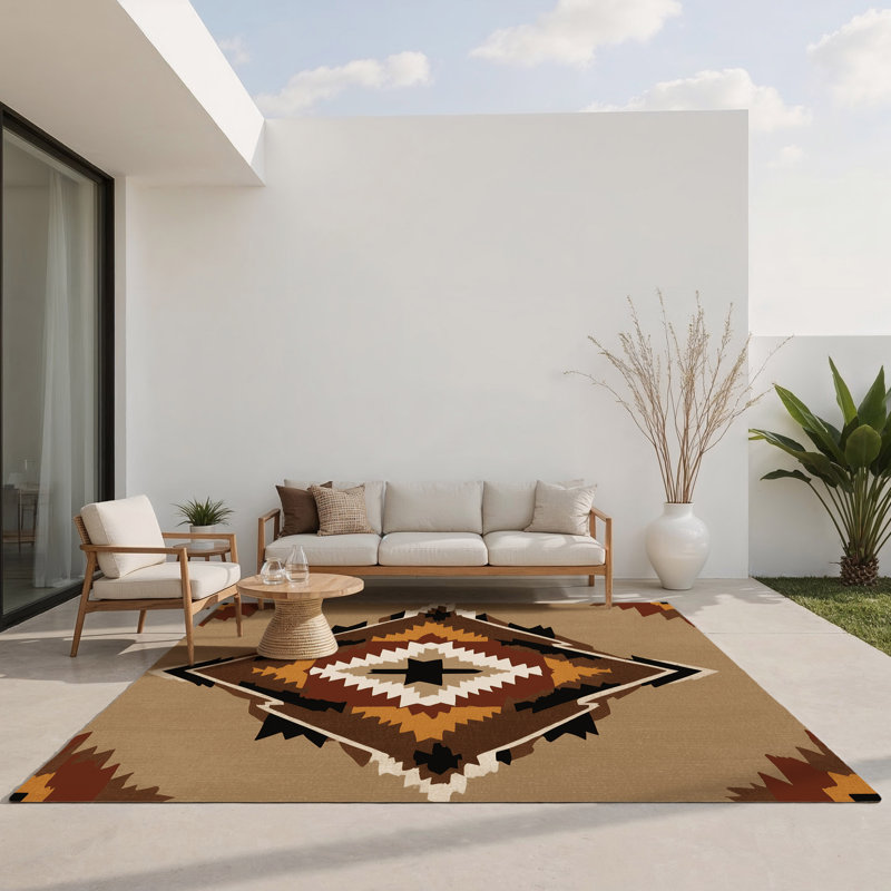 Tapis intérieur et extérieur Dust Trail, Rectangle 1'6" x 2'6"