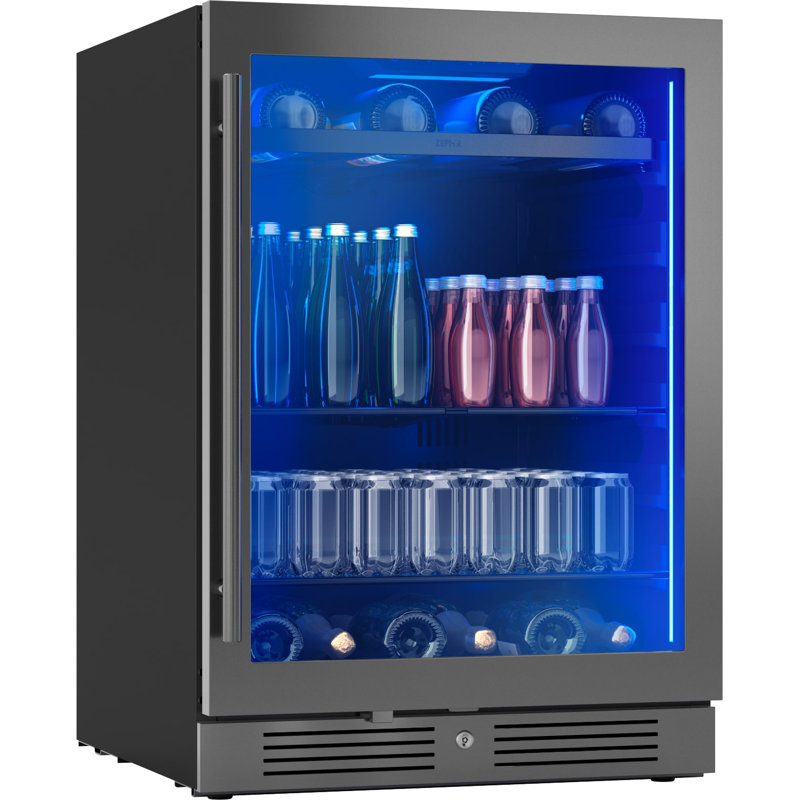 Zephyr Presrv 24" 7-Bottle and 108-Can Single Zone Beverage Cooler