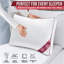 Microfiber Box Pillow 70x45cm, Soft Plush Filling Cushion with Hypoallergenic Support for Comfortable Sleep